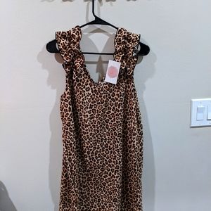 Leopard Mini Dress-NWT